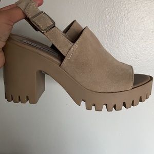 Slingback Lug Sunnyside Steve Madden Sunnyside Block Heel